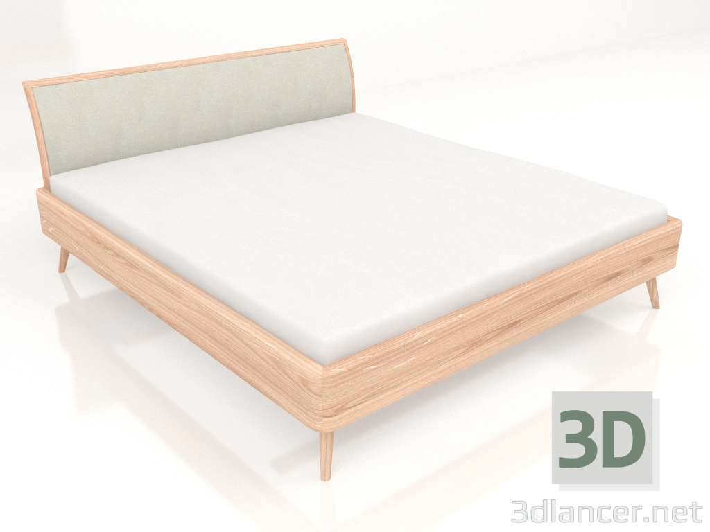 modello 3D Letto matrimoniale Ena 180x200 - anteprima