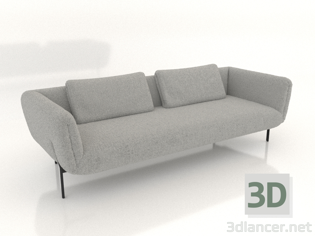 3d model 3-seater sofa (option 2) - preview