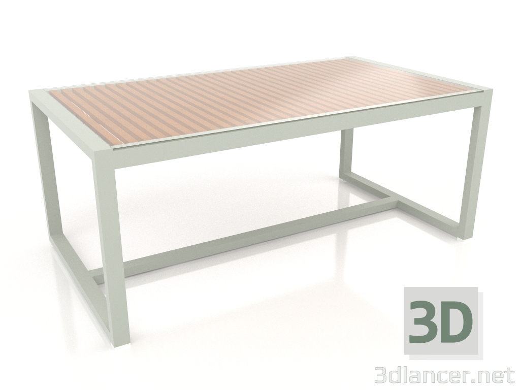 3d model Dining table with glass top 179 (Cement gray) - preview