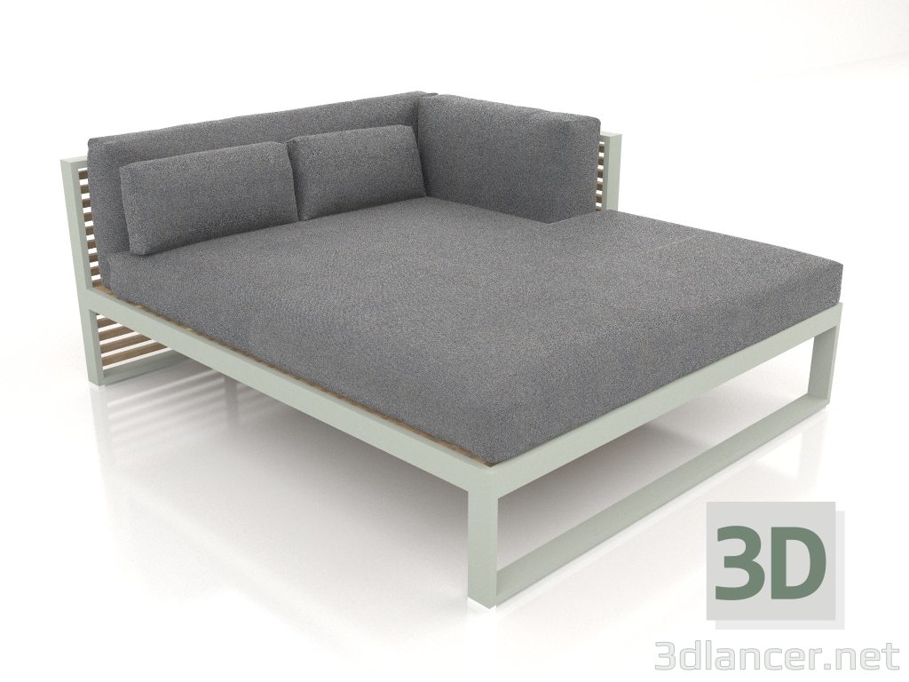 3d model XL modular sofa, section 2 right (Cement gray) - preview