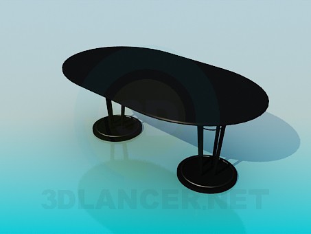 3d model Tablewith de dos patas - vista previa