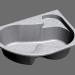 3d model Asymmetric bath Rosa I 150 R - preview