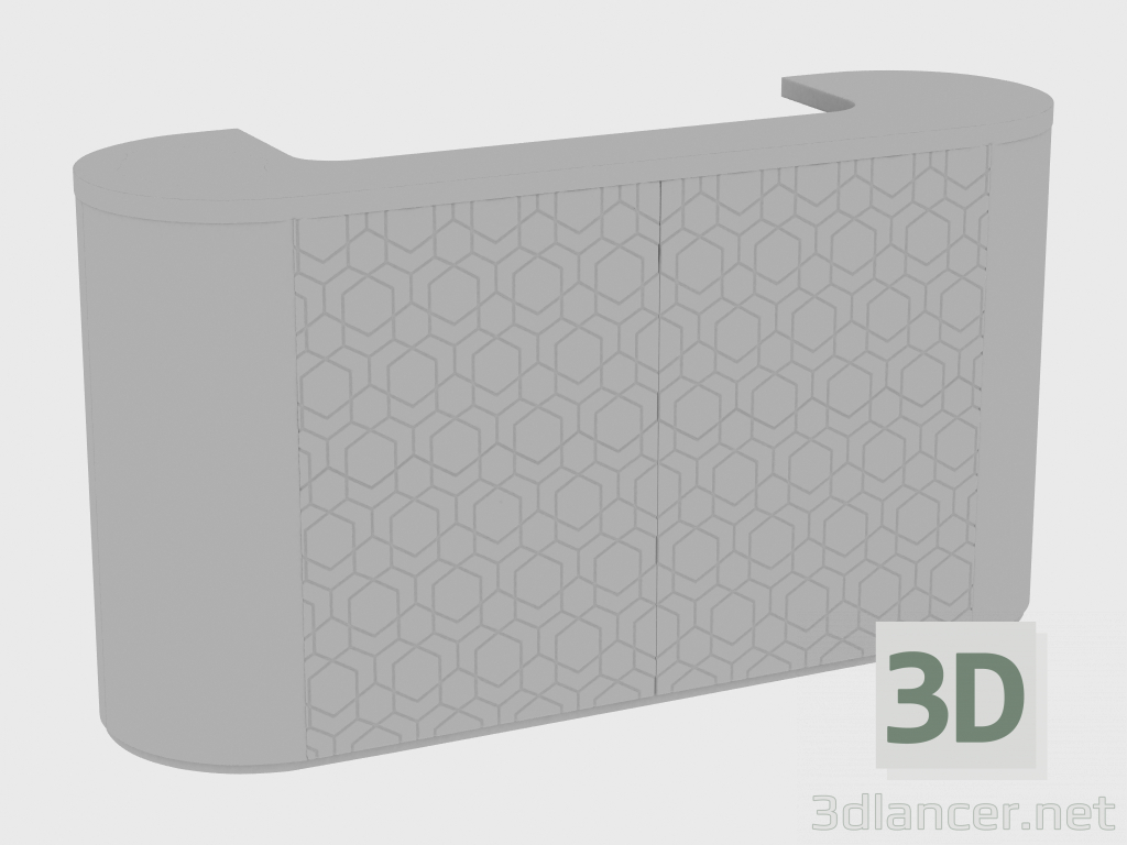 modello 3D Bancone bar ALEXANDER BAR SEQUENCE (200x60xH108) - anteprima