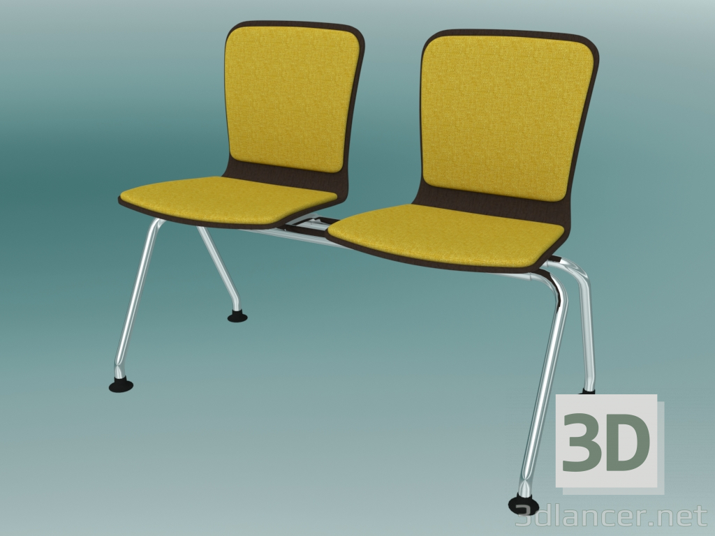 3d model Banco doble (K33L2) - vista previa