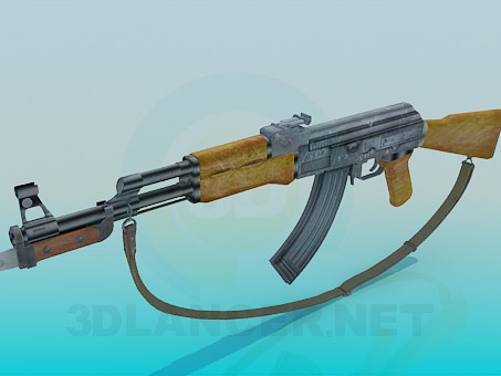 3d model AK 47 - preview