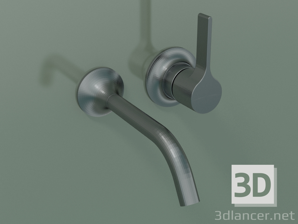 3d model Mezclador monomando de pared para lavabo (36812809-990010) - vista previa