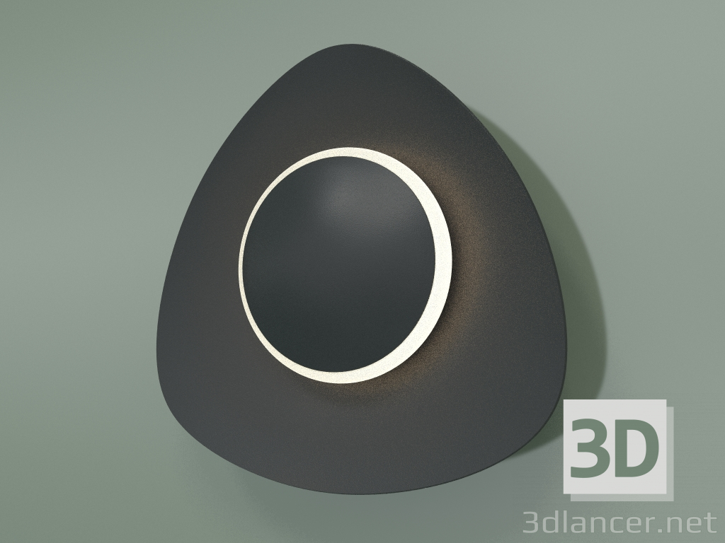 Modelo 3d Lâmpada de parede LED Scuro 40151-1 LED (preto) - preview