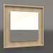 3d model Mirror ZL 18 (400x400, wood white) - preview