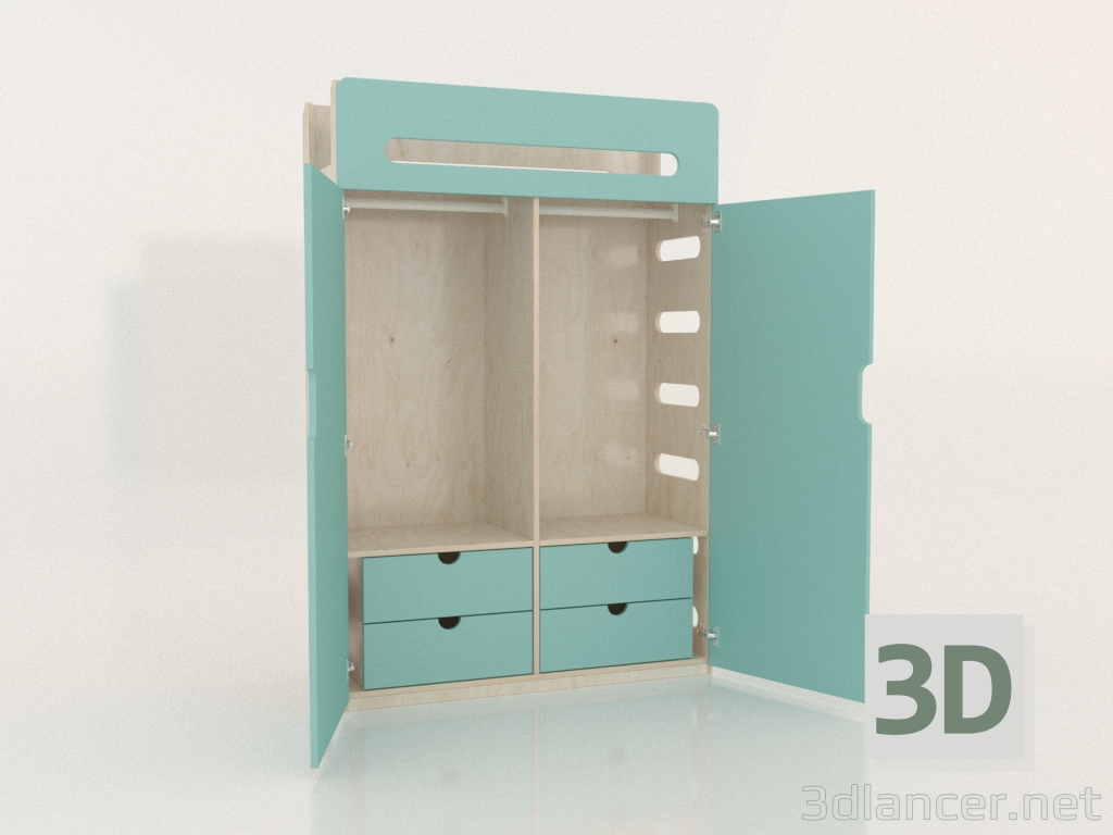 Modelo 3d Guarda-roupa aberto MOVE WE (WTMWE2) - preview