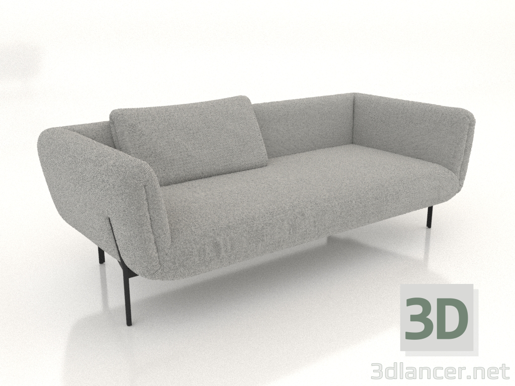 modèle 3D Canapé 2,5 places (option 2) - preview