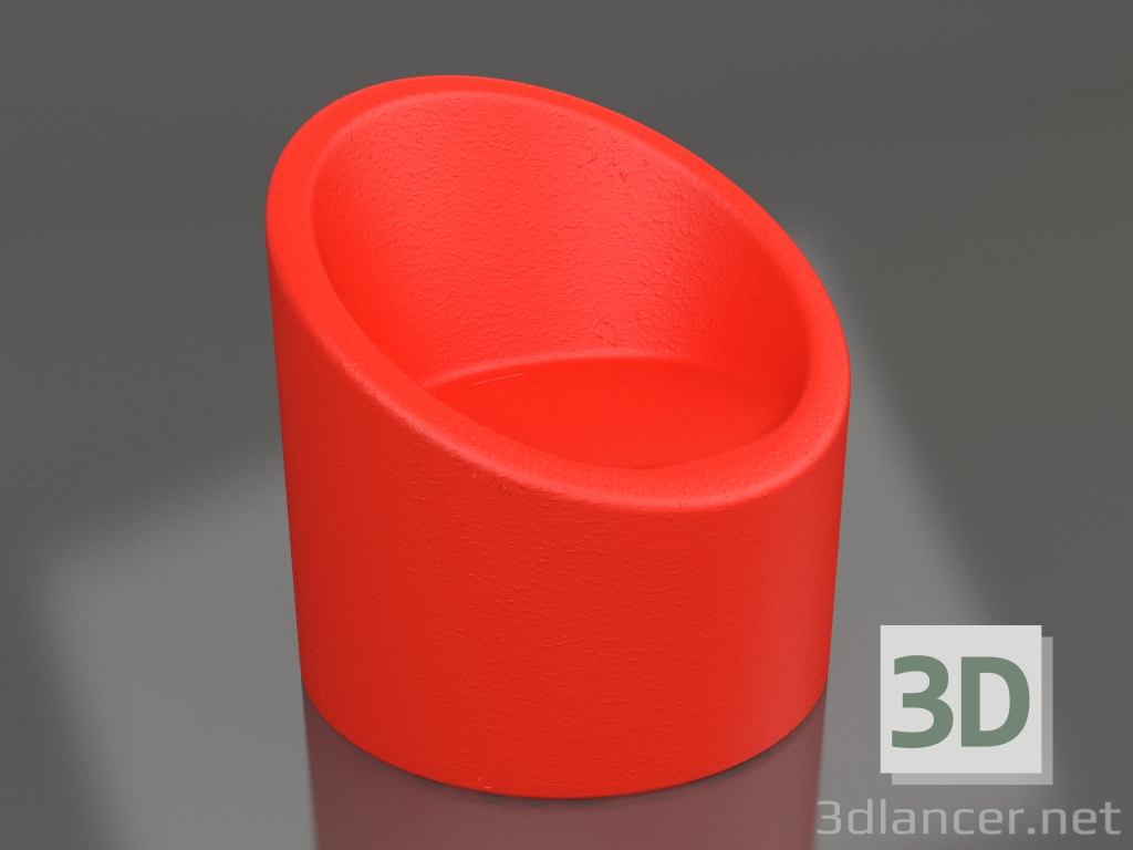 3d model Armchair (Red) - preview