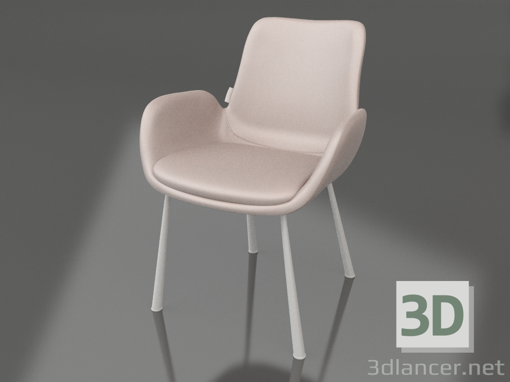 modèle 3D Fauteuil Brit LL (marron) - preview