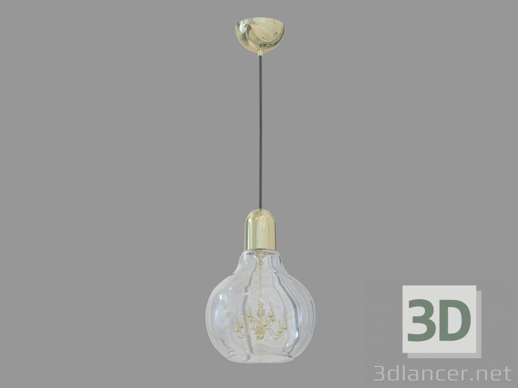 3D Modell Kronleuchter (S111008 1Gold) - Vorschau