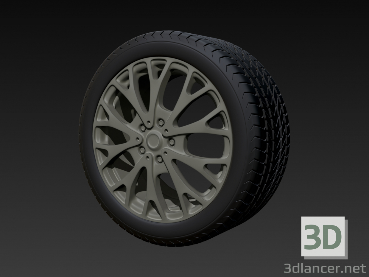 Rueda 16' c/Rin de Aluminio Toyota 3D modelo Compro - render