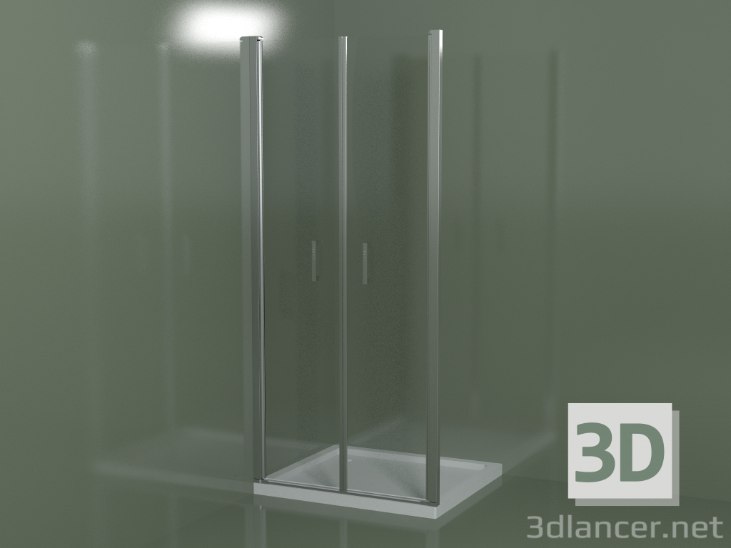 3d model LB frameless shower enclosure for built-in shower trays - preview