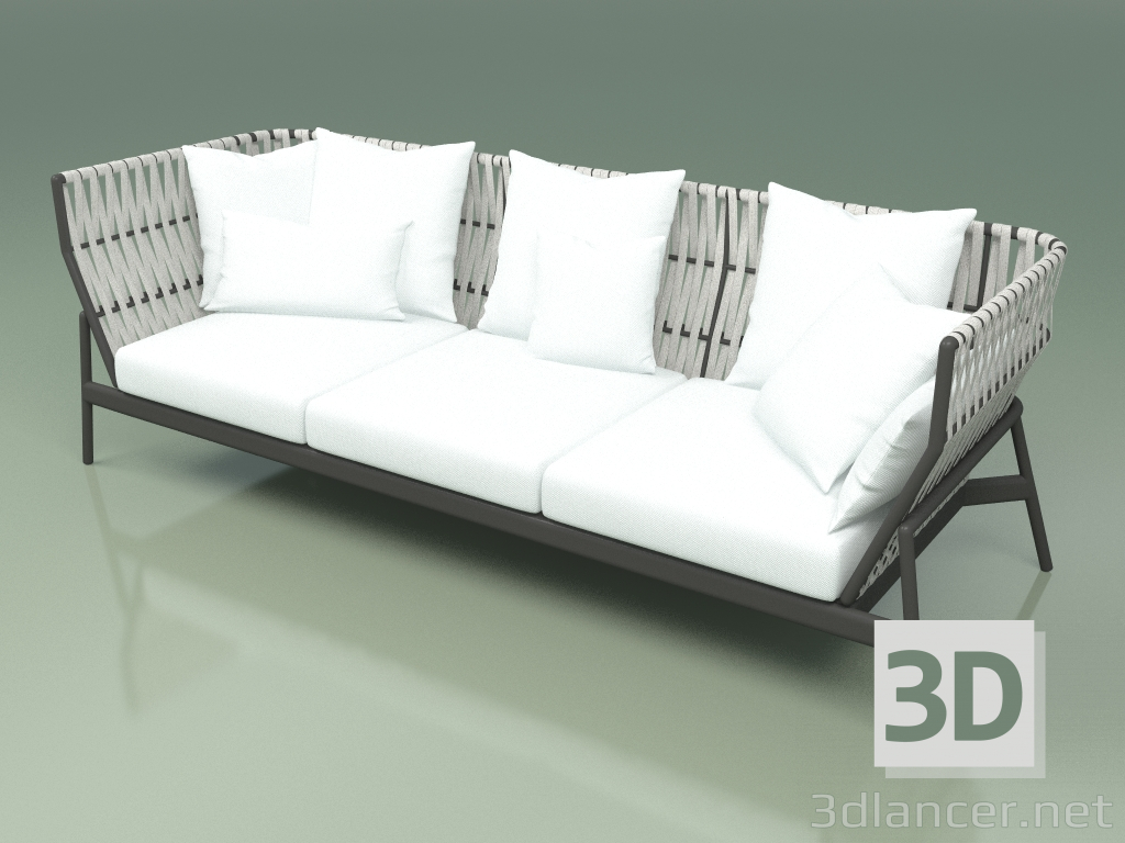 3D Modell Sofa 103 (Gürtel Lehm) - Vorschau