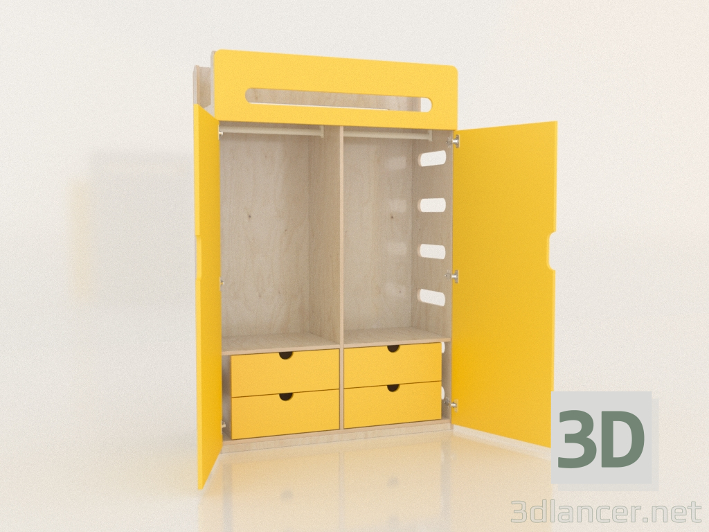 Modelo 3d Guarda-roupa aberto MOVE WE (WYMWE2) - preview