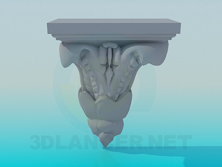 Modelo 3d Decoração de gesso - preview