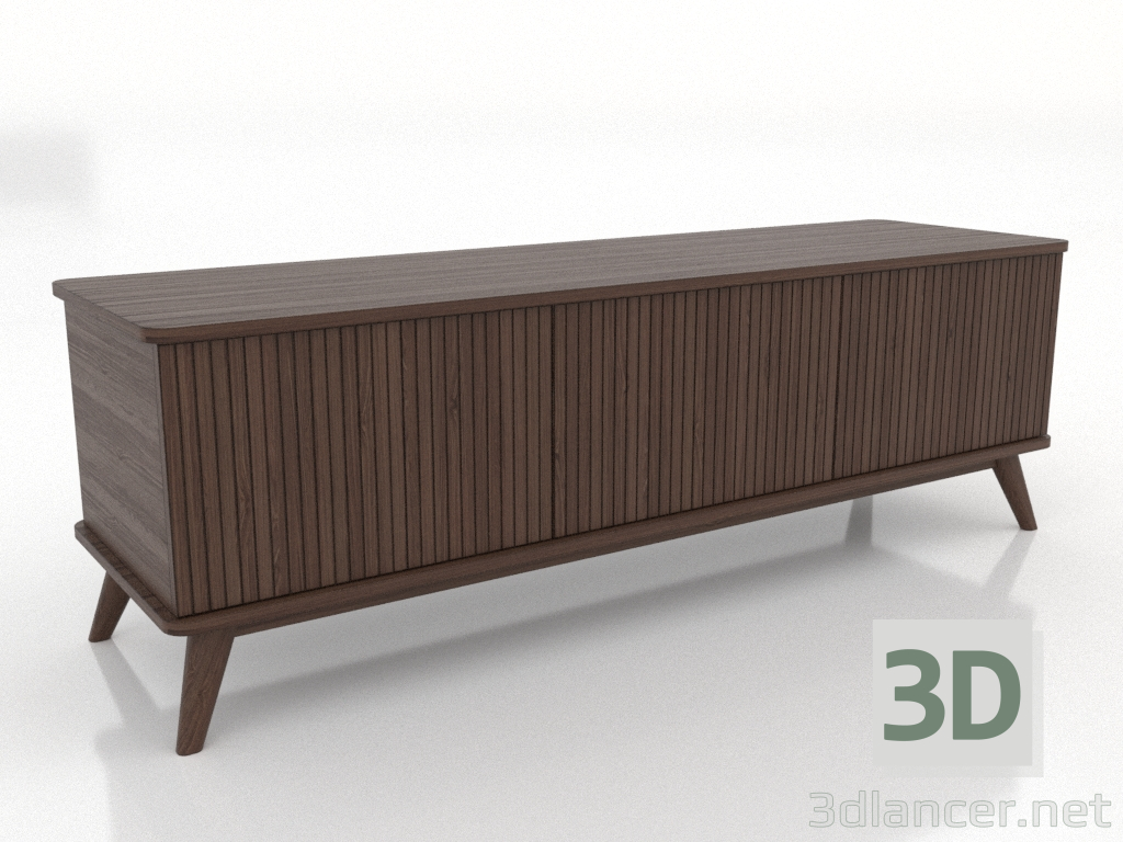 3d модель Тумба ТВ 1500 мм (темний горіх) – превью 3d модель Тумба ТВ 1500 мм (темний горіх) – превью