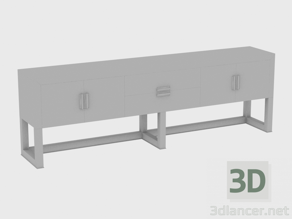 modello 3D Armadio basso ARMAND LOW CABINET (282x50xH91) - anteprima