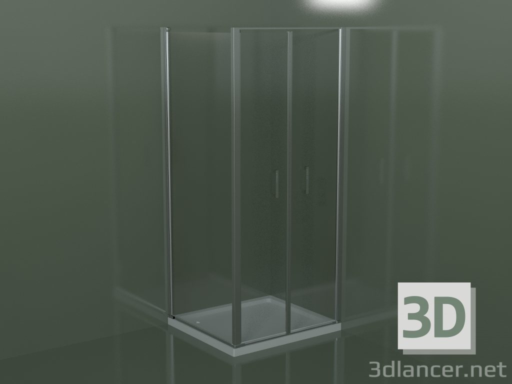 3d model LB + LG corner shower - preview