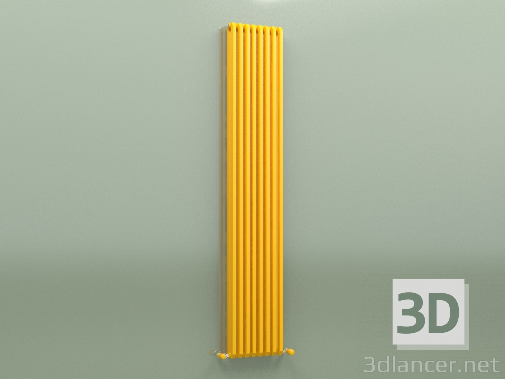 modello 3D Radiatore SAX 2 (H 1800 8 EL, giallo melone - RAL 1028) - anteprima