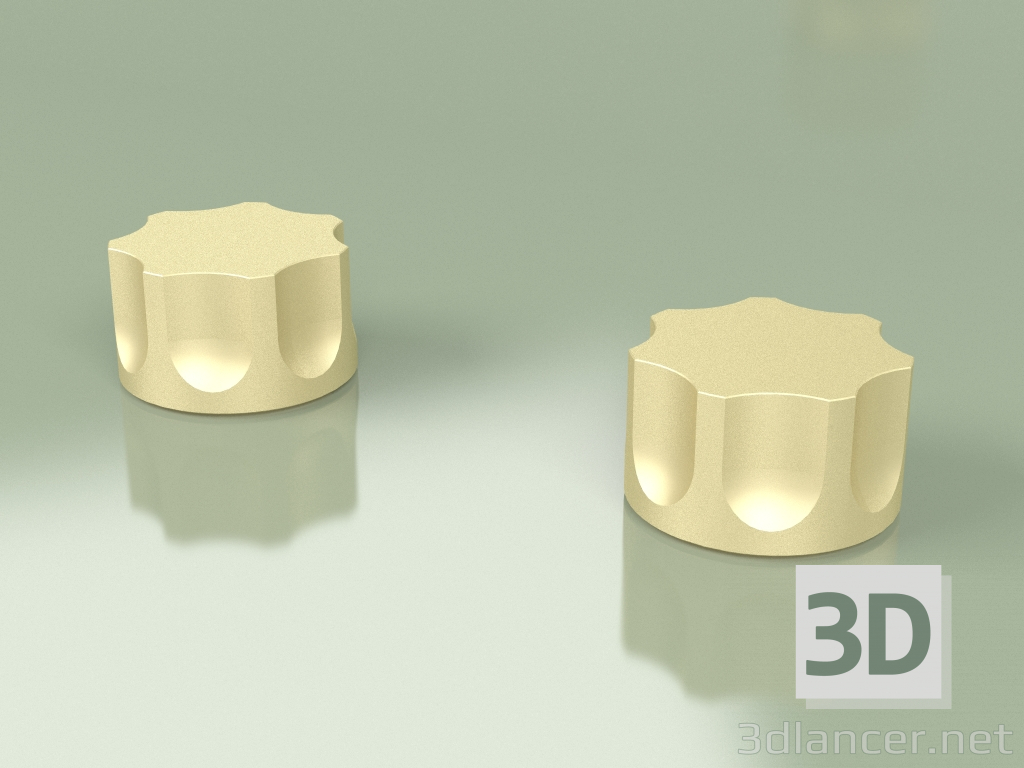 Modelo 3d Conjunto de bancada de 2 válvulas de corte de mistura Ø 63 mm (17 51 V, OC) - preview