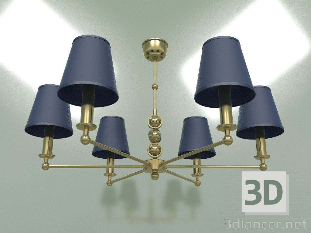 3d model Chandelier Sara SAR-ZW-6 (ZMA) Blue - preview