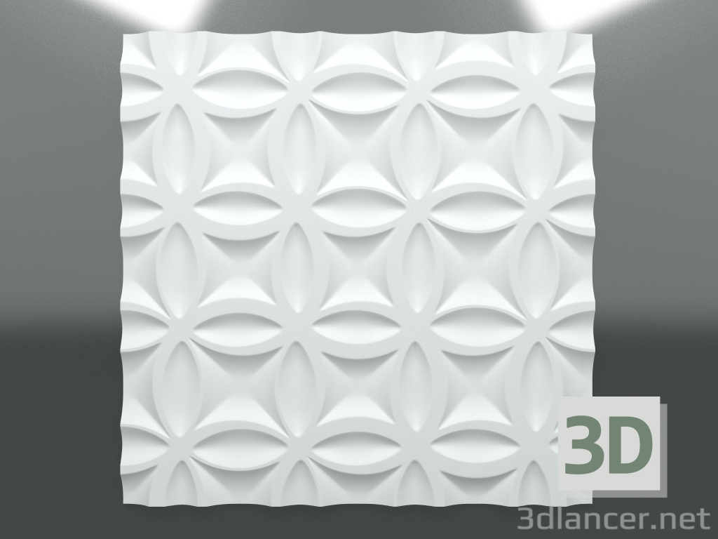 Modelo 3d Painel 3d de gesso Z-311 - preview