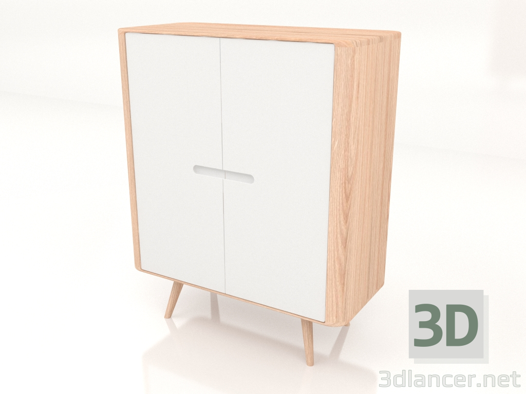 3D modeli Gardırop Ena 90x110 - önizleme