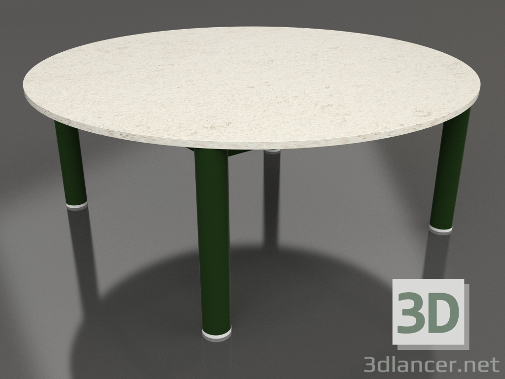 3d модель Стол журнальный D 90 (Bottle green, DEKTON Danae) – превью