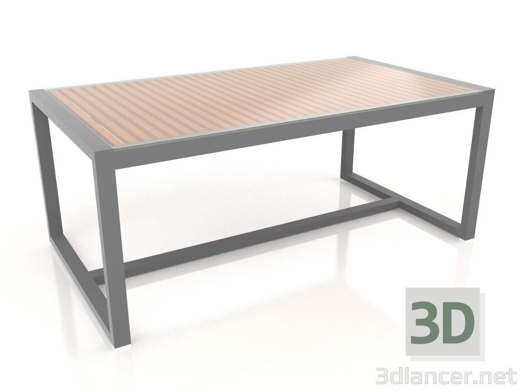 Modelo 3d Mesa de jantar com tampo de vidro 179 (Antracite) - preview