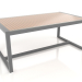 3d model Dining table with glass top 179 (Anthracite) - preview