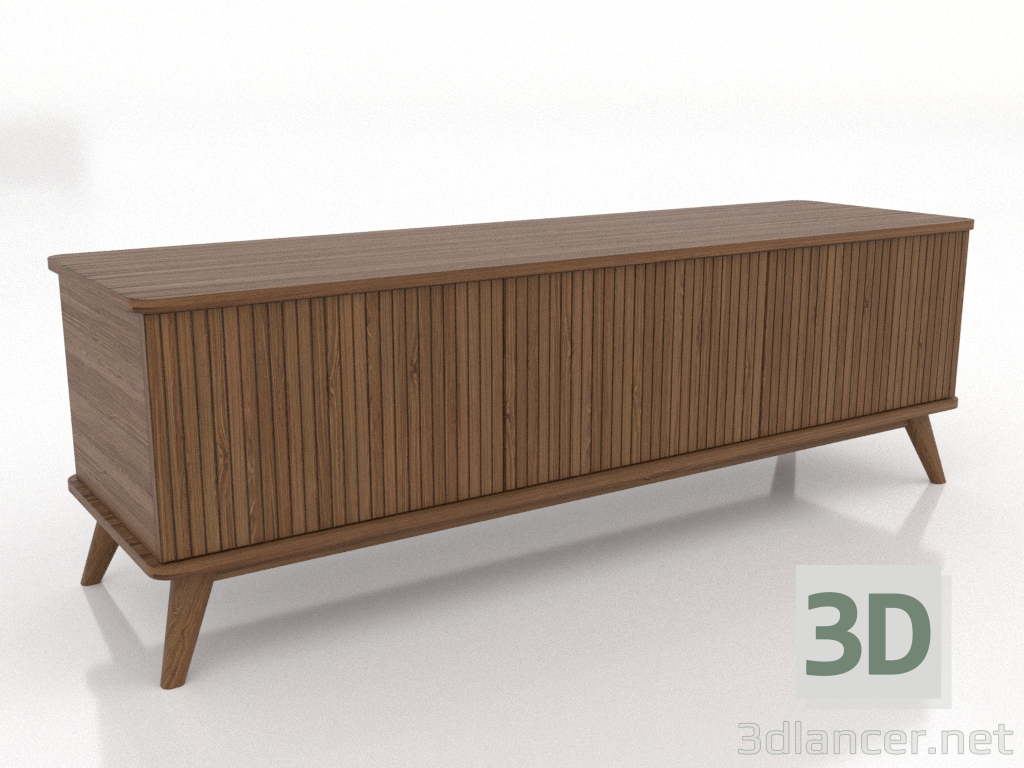 3D Modell TV-Schrank 1500 mm (heller Nussbaum) - Vorschau 3D Modell TV-Schrank 1500 mm (heller Nussbaum) - Vorschau