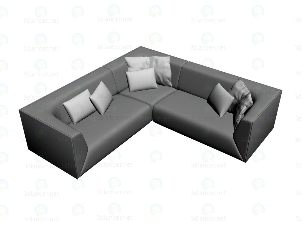 3D Modell Sofa 244 (Kombination von 1) - Vorschau