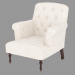 3d model Sillón Easychair Victor Creme - vista previa