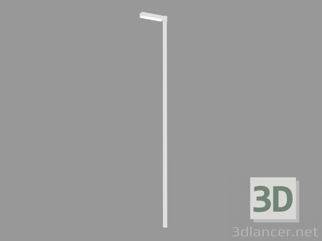 3d model Farola PARK POST TOP LUMINARIA CON ACCESORIO SPIGOT Ø 76mm (S7140N) - vista previa