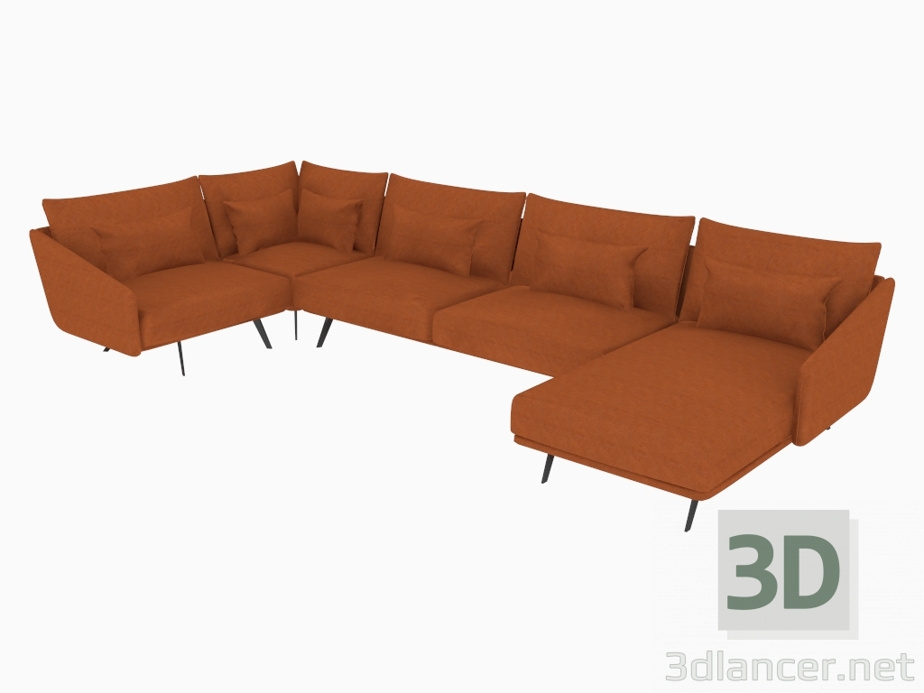 modello 3D Divano (HMID HM HA HC) - anteprima