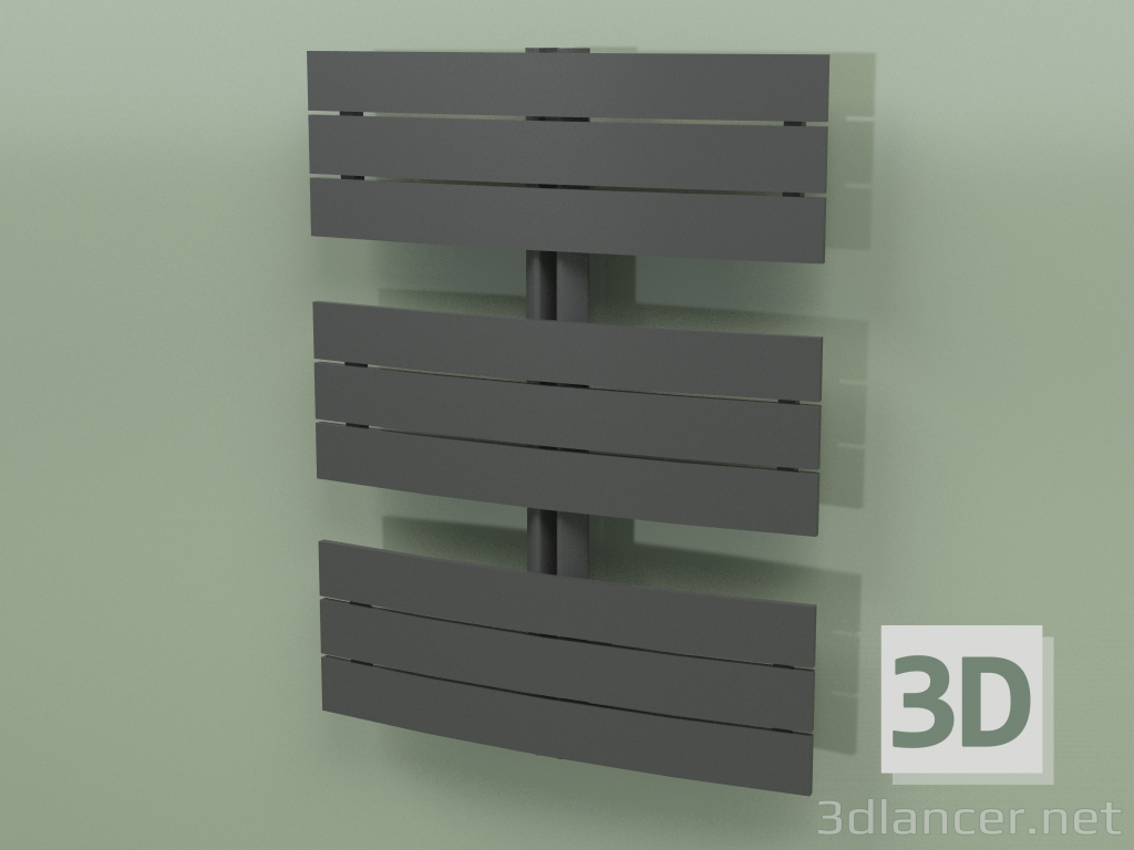 3d model Heated towel rail - Apolima (830 x 650, RAL - 9005) - preview