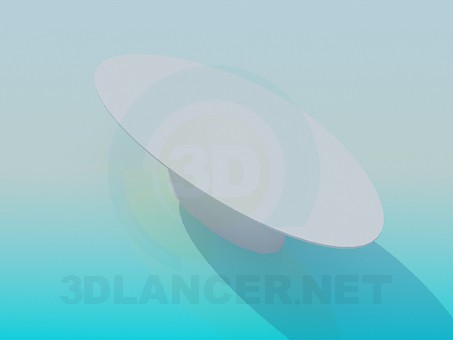 3D modeli Oval tablo - önizleme