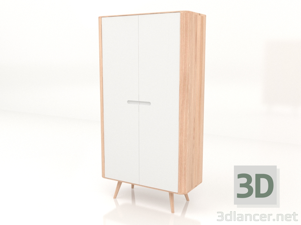 3D modeli Gardırop Ena 90x170 - önizleme