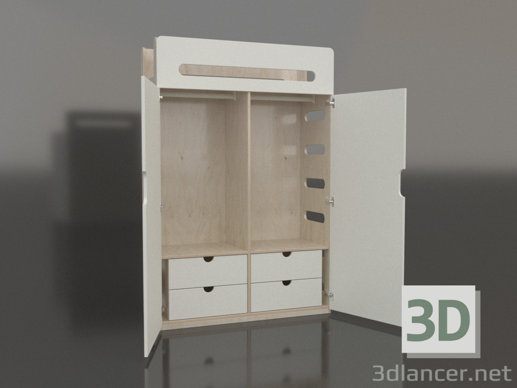 modèle 3D Armoire ouverte MOVE WE (WWMWE2) - preview