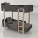 3D Modell Bett B1 - Vorschau