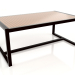 3d model Mesa de comedor con tapa de cristal 179 (Negro) - vista previa