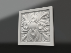 Elemento decorativo in gesso DE 029 1 (125x125x23)