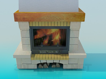 3D Modell Kamin - Vorschau