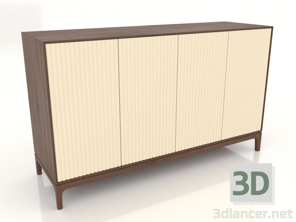 Modelo 3d Móvel de TV FARGO com fachadas fresadas 1600x500x950 mm (baunilha, carvalho tabaco, opção 4) - preview