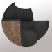 Sillón Tulip negro 3D modelo Compro - render