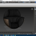 3D Koltuk Siyah Lale modeli satın - render