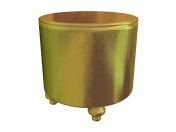 Hocker, glänzend Gold